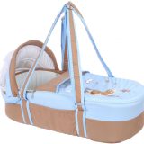 Mix and Max Embroidered Baby Carrycot ( Moon Baby Blue #152 )