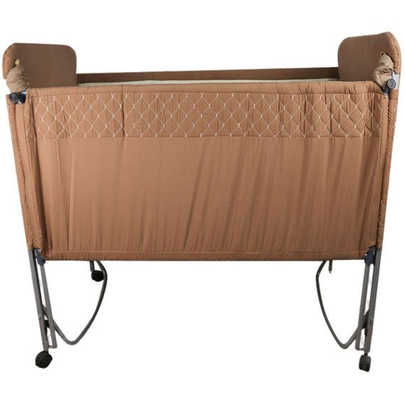 Mix & Max Multi Option Baby Large Iron Bed rocking (or fixed as desired) embroidered #550