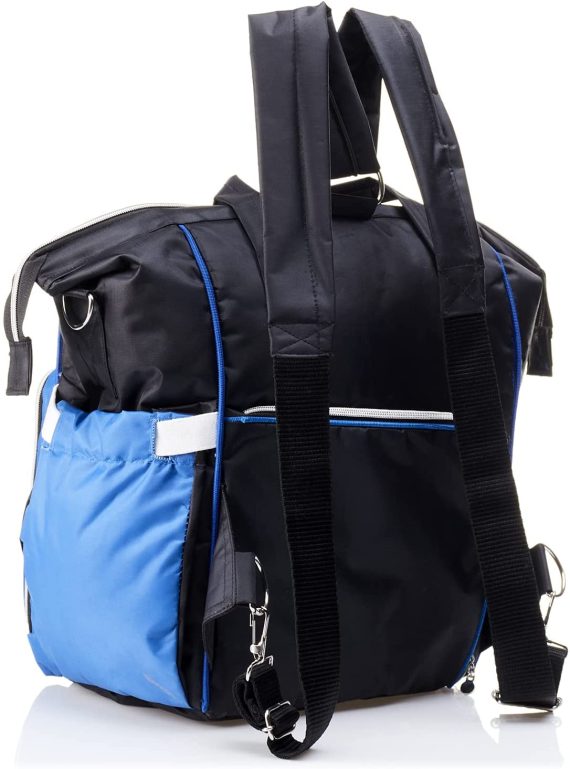 Mix & Max Leather Diaper Backpack bag with embroidery ( Tree Black #259 )