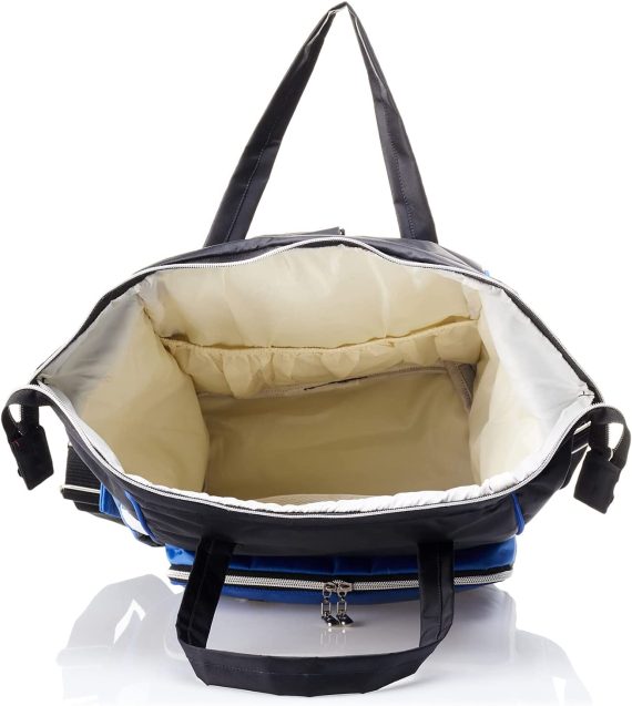 Mix & Max Leather Diaper Backpack bag with embroidery ( Tree Black #259 )