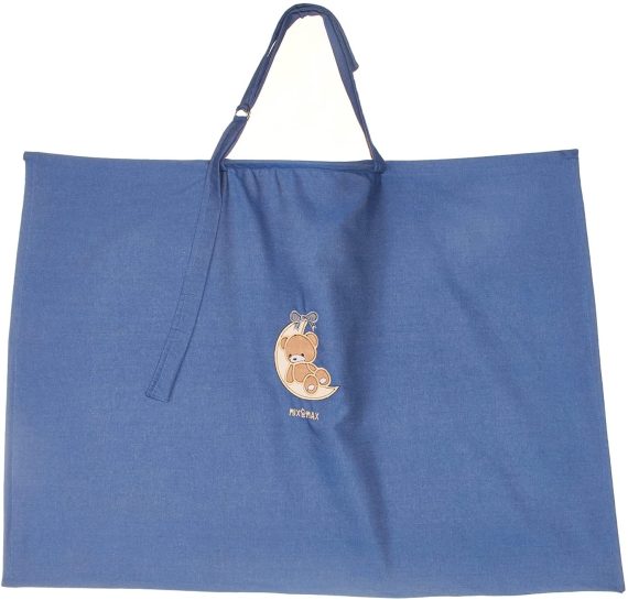 Mix & Max Baby Nursing Jeans Scarf Cover Up Apron for Mum Breastfeeding Cover with embroidery (Privacy Feeding cover) (With mosquito Net Window) #645