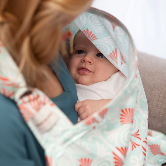 Mix & Max Baby Nursing Scarf Cover Up Apron for Mum Breastfeeding Cover (Privacy Feeding cover) (With mosquito Net Window) #611