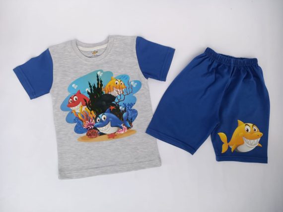 Mix & Max Kid Cotton 100% Pajama size 1 Year to 5 Years Old (5 Sizes) - Code 1040