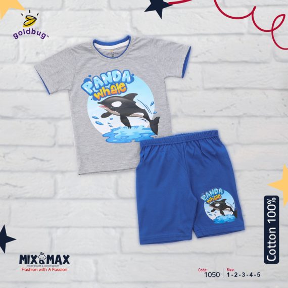 Mix & Max Kid Cotton 100% Pajama size 1 Year to 5 Years Old (5 Sizes) - Code 1050