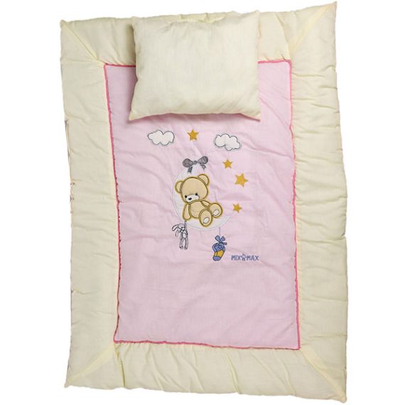 Mix & Max Baby Bedding warmth Soft Baby Blanket with Pillow filled with fiber # 510