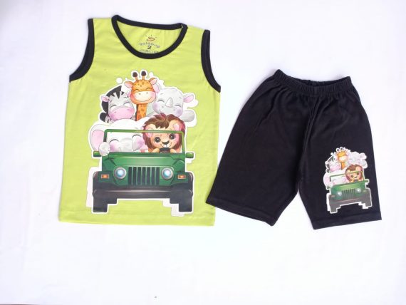 Mix & Max Kid Cotton 100% Pajama size 1 Year to 5 Years Old (5 Sizes) - Code 1025