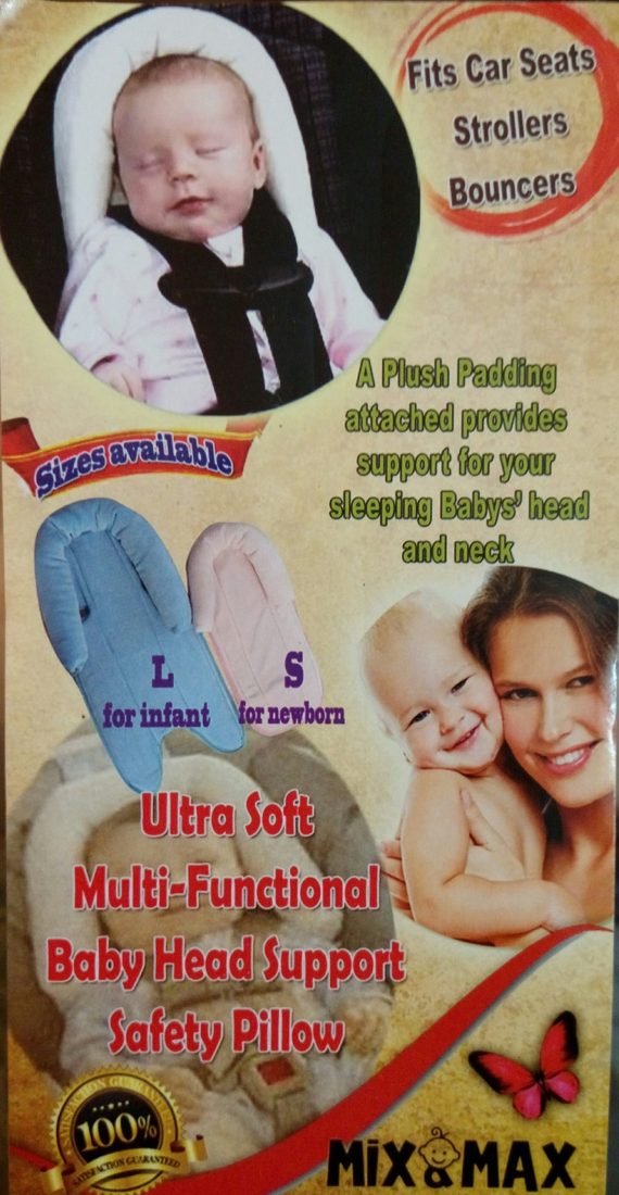 Mix & Max Baby Multi-use 2-in-1 Infant Head Support Pillow - Large Size # 410