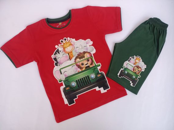 Mix & Max Kid Cotton 100% Pajama size 1 Year to 5 Years Old (5 Sizes) - Code 1020