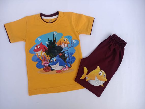 Mix & Max Kid Cotton 100% Pajama size 1 Year to 5 Years Old (5 Sizes) - Code 1045
