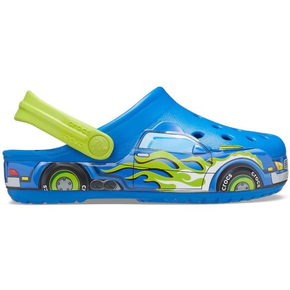 Crocs Disney Cartoon Brand Unisex Kids Clog Shoes .. Size C7 to J3 #28 Blue Car