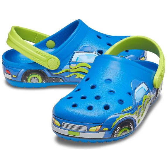 Crocs Disney Cartoon Brand Unisex Kids Clog Shoes .. Size C7 to J3 #28 Blue Car
