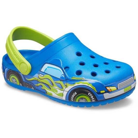 Crocs Disney Cartoon Brand Unisex Kids Clog Shoes .. Size C7 to J3 #28 Blue Car