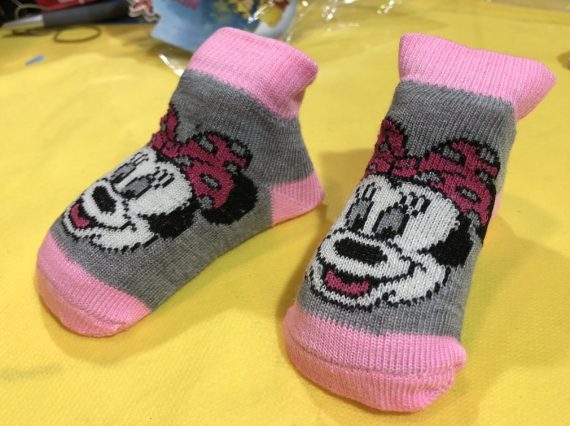 Mix & Max Baby Cotton Girl Socks (3 Pieces) One Baby Size