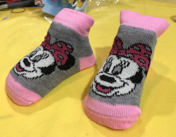 Mix & Max Baby Cotton Girl Socks (3 Pieces) One Baby Size