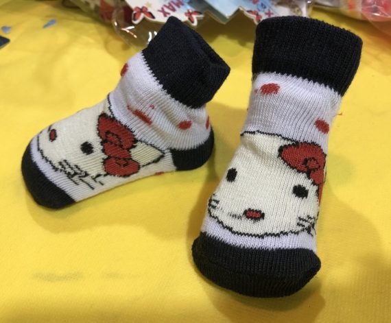 Mix & Max Baby Cotton Girl Socks (3 Pieces) One Baby Size