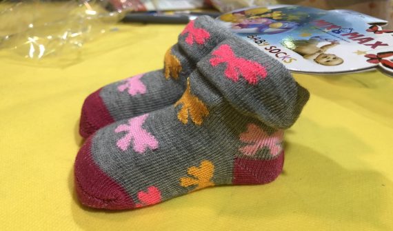 Mix & Max Baby Cotton Girl Socks (3 Pieces) One Baby Size