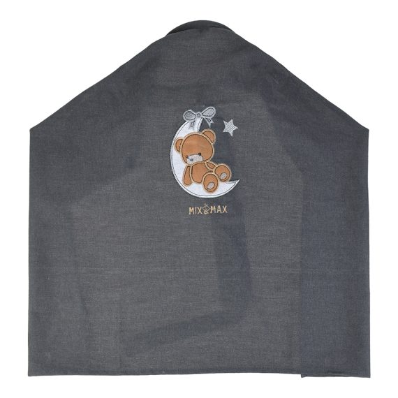 Mix & Max Baby Nursing Jeans Scarf Cover Up Apron for Mum Breastfeeding Cover with embroidery (Privacy Feeding cover) (With mosquito Net Window) #646