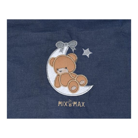 Mix & Max Baby Nursing Jeans Scarf Cover Up Apron for Mum Breastfeeding Cover with embroidery (Privacy Feeding cover) (With mosquito Net Window) #646