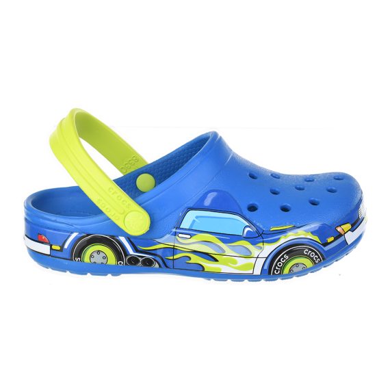 Crocs Disney Cartoon Brand Unisex Kids Clog Shoes .. Size C7 to J3 #28 Blue Car