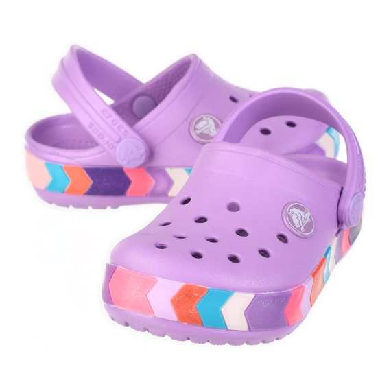 Crocs Disney Cartoon Brand Unisex Kids Clog Shoes .. Size C7 to J3 #17 Purple