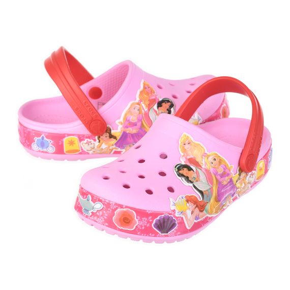 Crocs Disney Cartoon Brand Unisex Kids Clog Shoes .. Size C7 to J3 #26 Pink