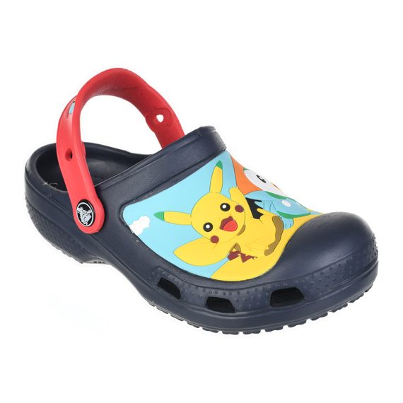 Crocs Disney Cartoon Brand Unisex Kids Clog Shoes .. Size C6 to J3 #50 Black Pokemon