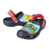 Crocs Disney Cartoon Brand Unisex Kids Clog Shoes .. Size C6 to J3 #50 Black Pokemon