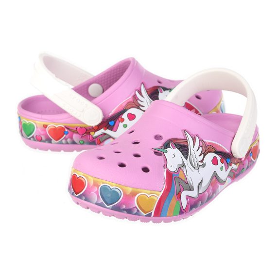 Crocs Disney Cartoon Brand Unisex Kids Clog Shoes .. Size C7 to J3 #24 Pink
