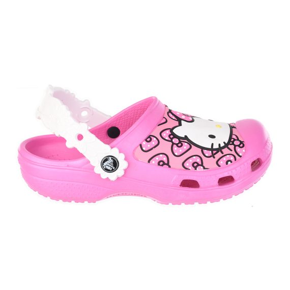 Crocs Disney Cartoon Brand Unisex Kids Clog Shoes .. Size C6 to J3 #49 Pink Kitty