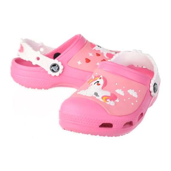 Crocs Disney Cartoon Brand Unisex Kids Clog Shoes .. Size C6 to J3 #48 Pink