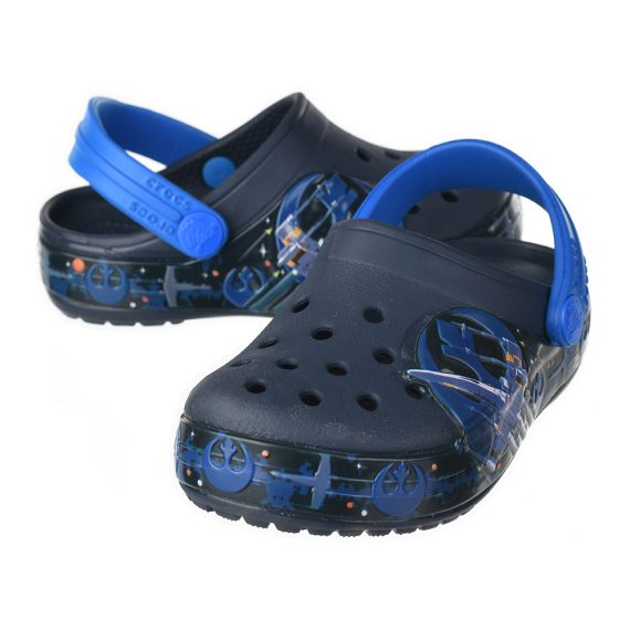Crocs Disney Cartoon Brand Unisex Kids Clog Shoes .. Size C7 to J3 #18 Navy