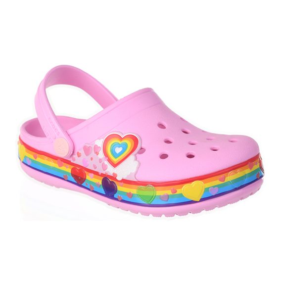 Crocs Disney Cartoon Brand Unisex Kids Clog Shoes .. Size C7 to J3 #32 Pink Heart