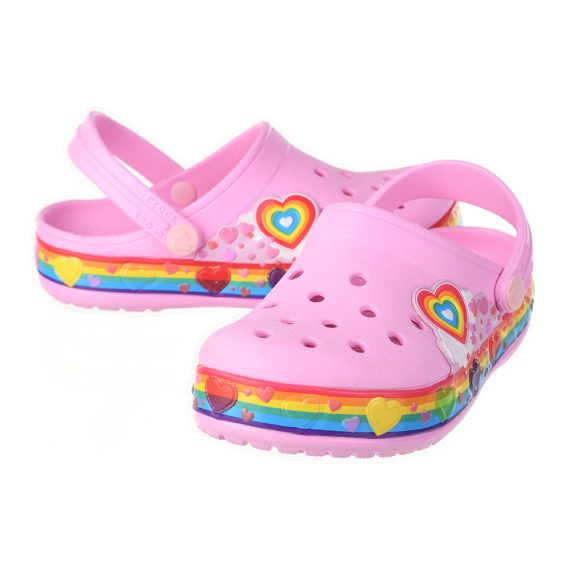 Crocs Disney Cartoon Brand Unisex Kids Clog Shoes .. Size C7 to J3 #32 Pink Heart