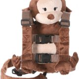 Mix & Max 2-in-1 Child Safety Harness deluxe Animal Shape backpack Cotton 100% - Brown Girly Monkey