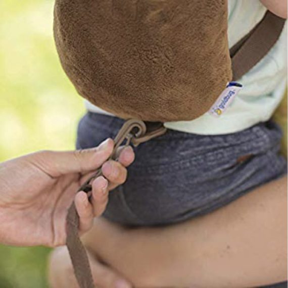 Mix & Max 2-in-1 Child Safety Harness deluxe Animal Shape backpack Cotton 100% - Brown Girly Monkey