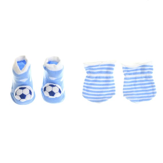 Mix & Max Baby Perfect Gift Set One size (Bib+Sock+Hand Cover) Cotton 100% - Navy Fish