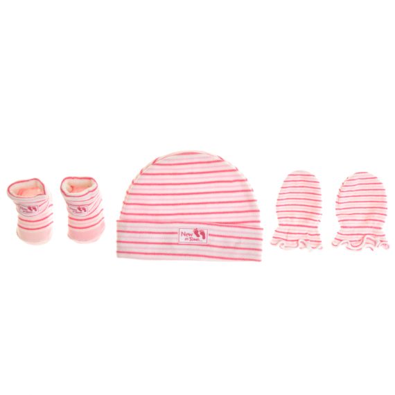 Mix & Max Baby Gift Set One size (Head Icecap+Sock+Hand Cover) Cotton 100% - new in town