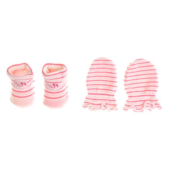 Mix & Max Baby Gift Set One size (Head Icecap+Sock+Hand Cover) Cotton 100% - new in town