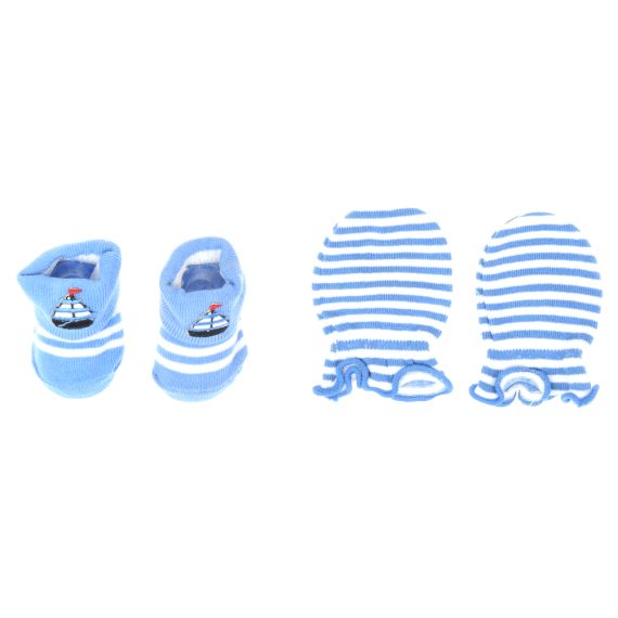 Mix & Max Baby Gift Set One size (Head Icecap+Sock+Hand Cover) Cotton 100% - Ilovmommy