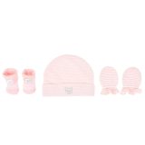 Mix & Max Baby Gift Set One size (Head Icecap+Sock+Hand Cover) Cotton 100% - Cat