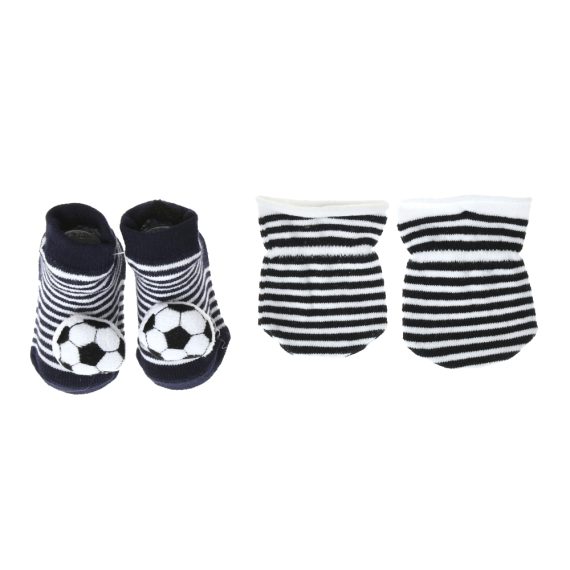 Mix & Max Baby Perfect Gift Set One size (Bib+Sock+Hand Cover) Cotton 100% - Smokie