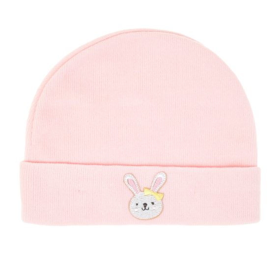Mix & Max Baby Gift Set One size (Head Icecap+Sock+Hand Cover) Cotton 100% - Pinky Bear