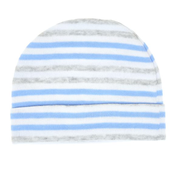 Mix & Max Baby Gift Set One size (Head Icecap+Sock+Hand Cover) Cotton 100% - Strike Navy Grey