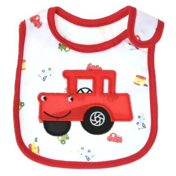 Mix & Max Baby Perfect Gift Set One size (Bib+Sock+Hand Cover) Cotton 100% - Red car