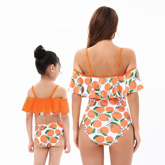 Mix & Max Girly 2 Pieces Swimsuit (6 sizes From 2Y to 12Y) # AW29