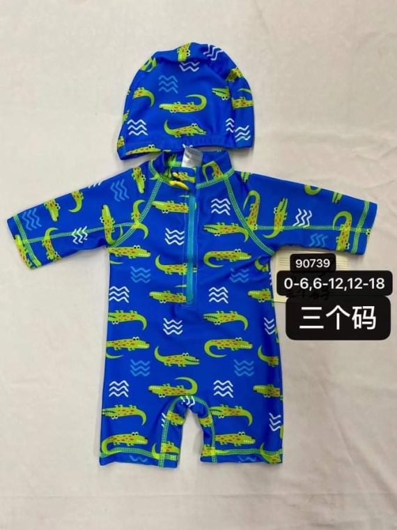Mix & Max Baby One Piece Salobet Swimsuit (3 sizes From 12 to 24M) # AW53-