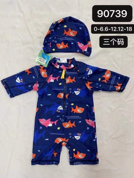 Mix & Max Baby One Piece Salobet Swimsuit (3 sizes From Zero to 18M) # AW55-