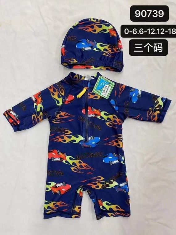 Mix & Max Baby One Piece Salobet Swimsuit (3 sizes From Zero to 18M) # AW55