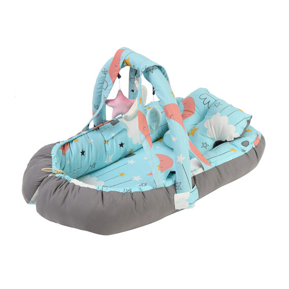 Mix &Max Baby Nest Lounger for Co Sleeping Newborn Sleeper Baby Sleeping Bed Machine Washable, Adjustable Size , Double Face # N1
