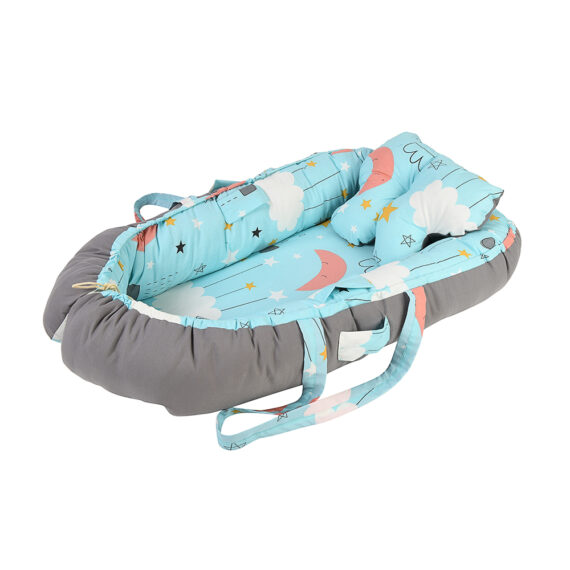 Mix &Max Baby Nest Lounger for Co Sleeping Newborn Sleeper Baby Sleeping Bed Machine Washable, Adjustable Size , Double Face # N1
